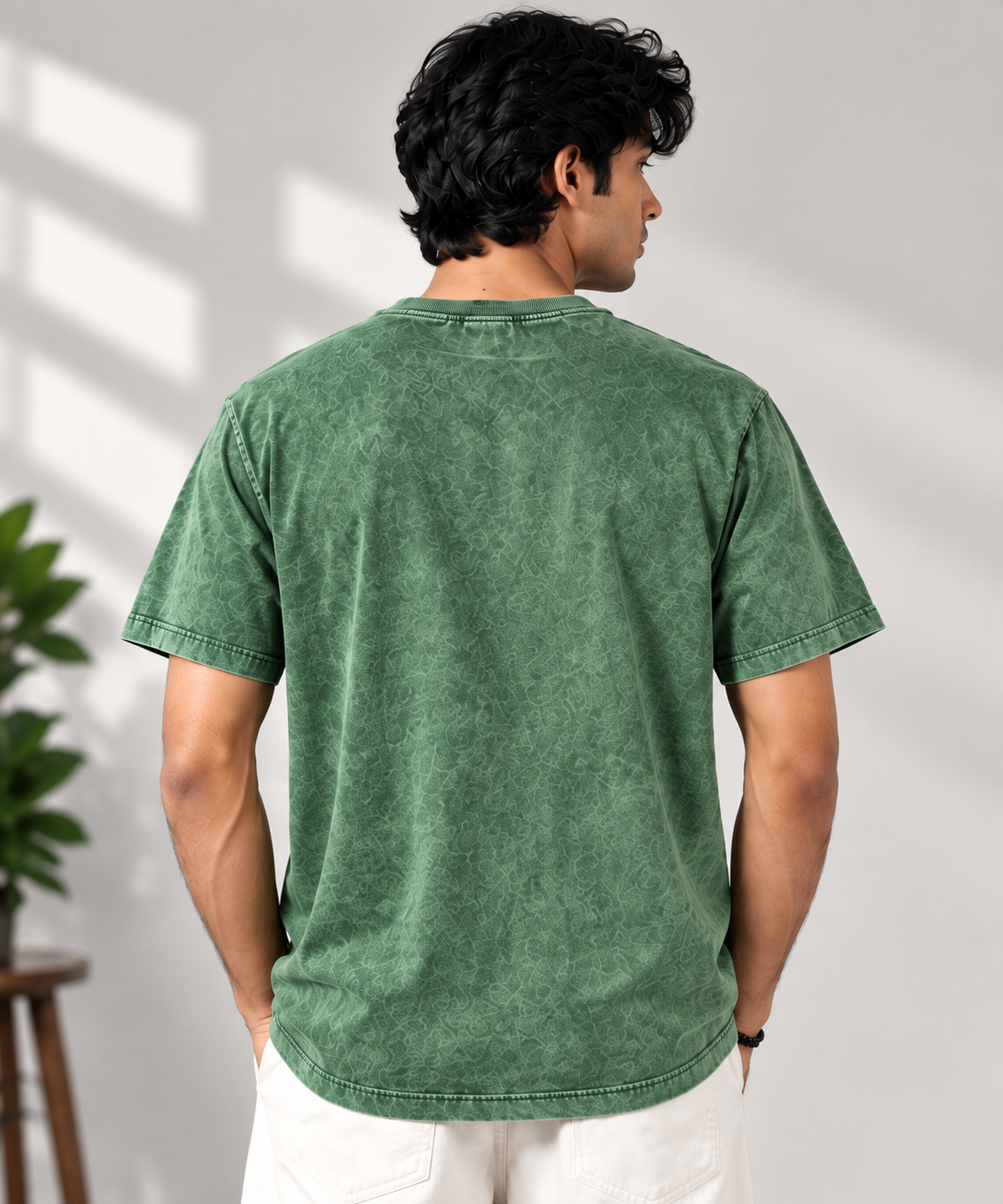 Green Graphic T-Shirt – Premium Washed Finish