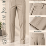 Dark Green Polo & Cream Pant Combo ₹1200 | Best Combo Under ₹1500